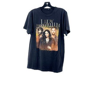 Lady Antebellum Concert Tour 2 Sided Black Graphic Tee T Shirt Men's Size M